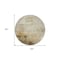 Homeroots 8' Linen Black And Copper Round Abstract Washable Indoor Outdoor Area Rug 605949 - alternate 8