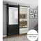 Sartodoors Sturdy Barn Door, Lucia 22 Matte Black with Frosted Glass, 6.6FT Rail Hangers Heavy Hardware Set ,  LUCIA22BD-B-BLK-30 - alternate 7