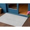 Homeroots 3' X 5' Silver And Ivory Geometric Washable Indoor Outdoor Area Rug 596968 - alternate 1