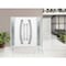 Vdomdoors Aluminum Double Doors Deux 1713 Natural Oak Frosted Glass 2 Sidelights Entry Modern Painted 100x96 DEUX1713DEXD-OAK-W14+72+14xH96-RH-I - alternate 6