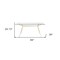 Homeroots 66" Clear And Gold Glass And Steel Dining Table 544706 - alternate 7
