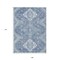 Homeroots 9' X 12' Navy Blue And Denim Blue Medallion Washable Indoor Outdoor Area Rug 589036 - alternate 9