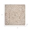 Homeroots 15" Set of Four Ivory And Natural Jute Square Placemats 534175 - alternate 7