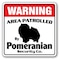 Signmission Pomeranian, 8 Inch X 8 Inch, Decal D-8-WD-POMERANIAN - alternate 1