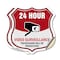 Signmission 24 Hour Surveillance Shield Sign Video S, 6 inch X 6 inch, Vinyl Decal, 2PK SHI-D-2PACK-6-348 - alternate 1