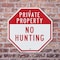 Signmission Private Property No Hunting, 6 inch X 6 inch, Plastic Sign, 2PK OC-P-2PACK-6-147 - alternate 7