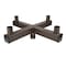 J&H Led 25 in. 90-Degree Quad Low Prof Bullhorn Mounting Bracket Tenon Adapter for Round Pole Lights JH-1QHTA90-54C - alternate 1