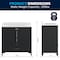 Flash Furniture Haven 36in. Vanity w/Sink, Storage Cabinet w/Gold Hardware, Bottom Drawer, Marble Countertop, Blk FS-BN-4-36-KD-BK-HDGLD-GG - alternate 9