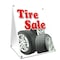 Signmission Tire Sale, 24 Inch x 18 Inch A-frame Yard Sign, Plastic Sign SBC-1824-Tire Sale - alternate 1