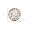 Homeroots 12" Gold Aluminum Decorative Orb Tabletop Sculpture 568884 - alternate 4