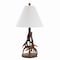 Jonathan Y Cabell 26" Farmhouse Rustic Iron LED Table Lamp, Brown/White JYL8501A - alternate 8