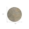Homeroots 8' Gold And Gray Round Abstract Washable Indoor Outdoor Area Rug 596796 - alternate 7