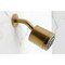 Kingston Brass Triple-Handle Tub and Shower Faucet with Knurled Handle, Brushed Brass KBX8137KNL - alternate 4