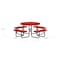 Leisure Craft Round Portable Picnic Table, Red, 46 in L T46ROP-RED - alternate 7