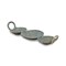 Homeroots 14in Blue and Gold Round Distressed Cast Iron Tri Circle Vanity Tray With Handles 483155 - alternate 6