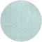 Homeroots 8' Aqua And Beige Round Ogee Washable Indoor Outdoor Area Rug 601610 - alternate 7