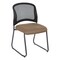 Office Star Products ProGrid Titanium & Black Visitors Chair, Sled Base, Icon Brown 86725R-232 - alternate 1