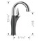 Blanco Artona Bar 1.5 GPM, PVD Steel/Anthracite 526378 - alternate 4