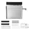 Vevor Quarter Fenders for Semi Trucks 24"x24" with Tube Bracket Mounting Hardware PN-3-C-012-BK - alternate 1
