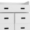 Homeroots 34" White Five Drawer Dresser 544016 - alternate 8