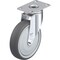 Blickle Swivel Plate Caster, PU, 5", 265 lb., Number of Wheels: 1 LKPA-PATH 126KF-12 - alternate 1