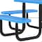 Flash Furniture Square Blue, Polyethylene, Steel, 79.75 in L SLF-EMS-46-BL-GG - alternate 6