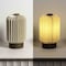 Jonathan Y Banks 8.5" Modern Minimalist Paper Pleated Column Accent LED Table Lamp, Natural JYL9102B - alternate 8