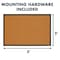 Quartet Cork Bulletin Board, 24in x 36in, Black MWDB2436-BK - alternate 7