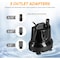 Simple Deluxe HealSmart 800GPH Ultra Quiet Submersible Pump, Bottom Intake Design, 9.8ft High Lift, 60W Fountain LGPUMP800GBOTM - alternate 7
