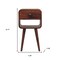 Homeroots 22" Dark Brown Solid Wood Square One Drawer Nightstand 651582 - alternate 9