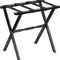 Homeroots Hotel Black Finish Wood Folding Luggage Rack With Black Straps 383079 - alternate 6