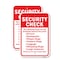 Signmission Security Check The Following Items Are Not Permitt, 12'' X 18'' 2 Signs, Heavy Gauge Aluminum, 2PK A-1218-2PACK-24747 - alternate 1