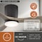 Vaxcel Maplewood, 52 in, Black Flush Mount Ceiling Fan, Oak Blades, LED, Remote, DC F0136 - alternate 7