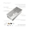 Whitehaus Collection Whitehaus 36 in Undermount Single Bowl 16 Gauge Brushed Stainless Steel Workstation Sink WHSW3619 - alternate 7