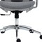 Homeroots Gray and Silver Adjustable Height Swivel Rolling Office Chair 638372 - alternate 9