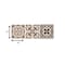 Homeroots 6" X 6" Espresso Brown Mosaic Peel And Stick Removable Tiles 390815 - alternate 4