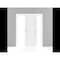 Sartodoors Sliding Closet Bypass Doors 84 x 80in, Planum 0888 Painted White W/ Frosted Glass, Sturdy Rails PLANUM0888DBD-BEM-84 - alternate 9