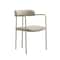 Manhattan Comfort Serene Metal Upholstered Dining Chair in Taupe DC1882-TP - alternate 7