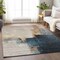Homeroots 5' X 8' Taupe Black And Blue Abstract Washable Indoor Outdoor Area Rug 603036 - alternate 8