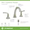 Symmons Elm Widespread Two-Handle Bathroom Faucet with Push Pop Drain Assembly (1.0 GPM) SLW5512STNPP - alternate 3