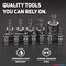 Neiko Tamperproof Torx Plus Bit Socket Set, 8 IPR - 60 IPR 10085A - alternate 6