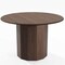 Homeroots 46" Brown Wood Pedestal Base Round Top Dining Table 720951 - alternate 1