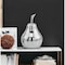 Homeroots 7" Silver Buffed Aluminum Decorative Pear Tabletop Sculpture 354681 - alternate 4