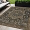Homeroots 5' X 8' Brown Medallion Washable Indoor Outdoor Area Rug 608029 - alternate 1