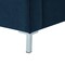 Homeroots Denim Blue Solid Wood King Upholstered Linen Bed 544775 - alternate 8