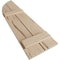Ekena Millwork Hand Hewn 2 Board Joined Board-n-Batten w/Quarter Round Arch Top Faux Wood Shutters, 11"W x 38"H SHUBJQ11X38HHPR - alternate 11