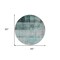 Homeroots 8' Round Teal Round Ombre Washable Non Skid Indoor Outdoor Area Rug 563687 - alternate 9