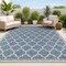 Jonathan Y Trebol Moroccan Trellis Textured Weave Navy/Gray 3 ft. x 5 ft. Indoor/Outdoor Area Rug SMB109D-3 - alternate 1