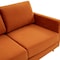 Leisuremod Lincoln Upholstered Velvet Loveseat with Gold Frame, Orange Marmalade LA55OR - alternate 6