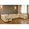 Homeroots Beige Italian Leather Power Reclining U Shaped Eight Piece Sectional With Console 634667 - alternate 9